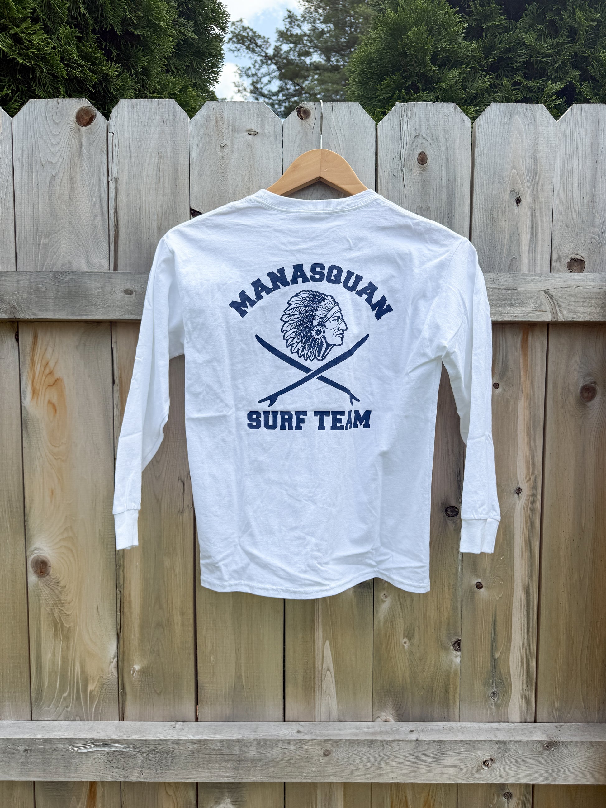 Made for chilly future warriors! Same great tee as our short sleeve but this one has long sleeves.Made form 100% cotton Support the Manasquan High School Surf team