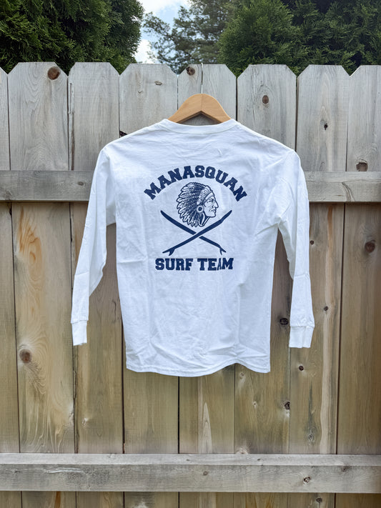 Made for chilly future warriors! Same great tee as our short sleeve but this one has long sleeves.Made form 100% cotton Support the Manasquan High School Surf team