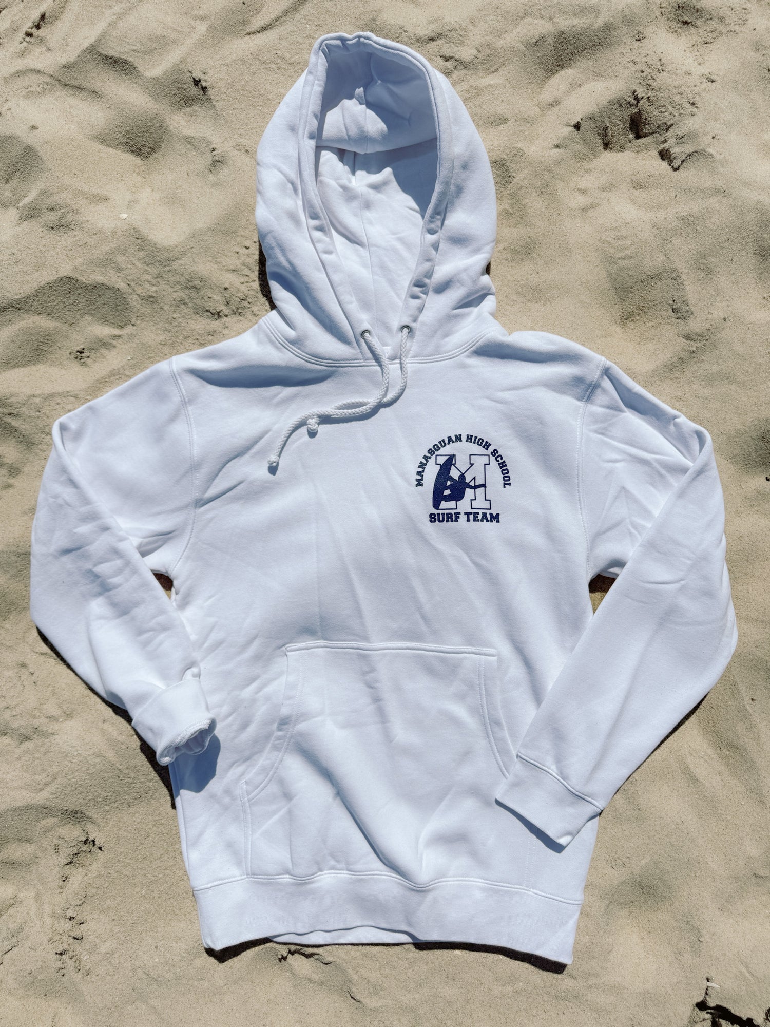 Manasquan High School Surf Team Hoodie in White