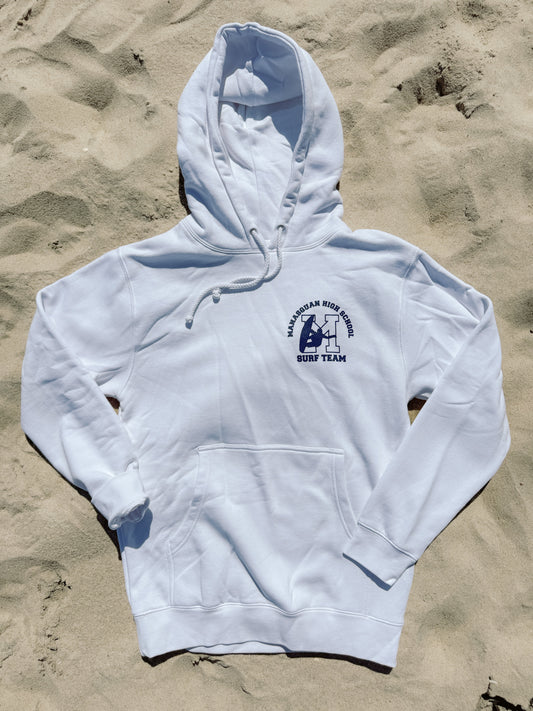 Manasquan High School Surf Team Hoodie in White